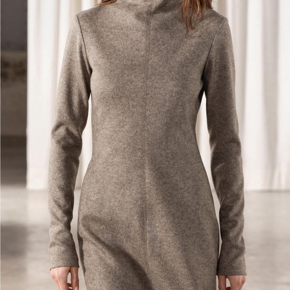 🆕 2024 ZARA WOOL BLEND DRESS - Picture 3 of 8